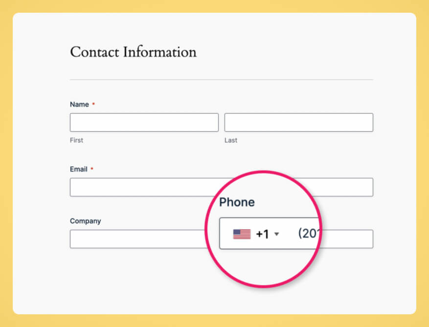International Phone format support